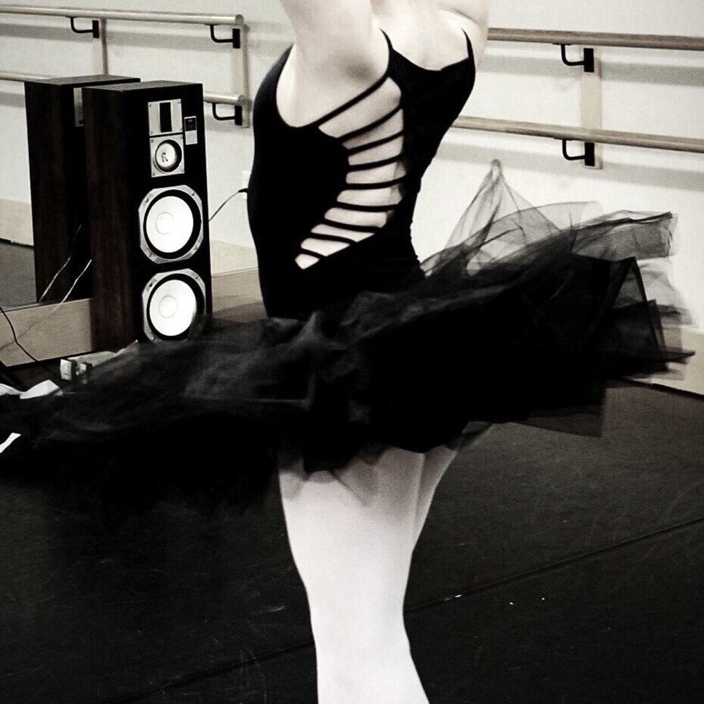 Rehearsal tutu / practice tutu adult medium black